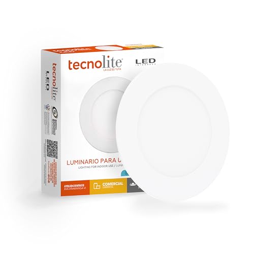 Catálogo para Comprar On-line Iluminación empotrable al mejor precio. 46 Tecnolite - Lámpara Interior Empotrada Downlight LED, Luz de Día, No Atenuable (Corte de Empotramiento 10.5 cm, Diámetro 11.5 cm, Altura 1.3 cm)