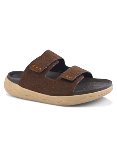 Image of Big Fox Alphabounce- 15 Men's Orthopedic Comfort Slides | Dual Strap Cushioned Sandals | Lightweight Daily Wear