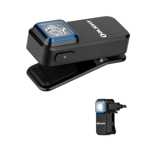 OLIGHT Oclip Mini LED Taschenlampe mit Rotes Licht, 300Lumen helle USB-C Aufladbare Flashlight, IPX5 Clip Lampe und 1,5m Fallschutz kleine Blinklicht für Läufer Camping und Sicherheitswarnungen.