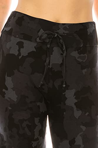 Image of Leggings Depot Women's Wide Leg Drawstring Pajama Pants for Lounge, Sleep
