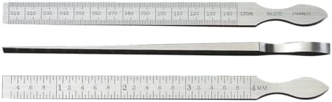 Starrett Taper Gage, 6-1/4" Length, .010-.150" Range