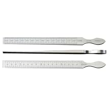 Starrett Taper Gage for Measuring Hole and Slot Sizes - Made of Quality Tool Steel - Precision Shim, 010-.150" Range, .001" Graduation, 6-1/4" Length - 270