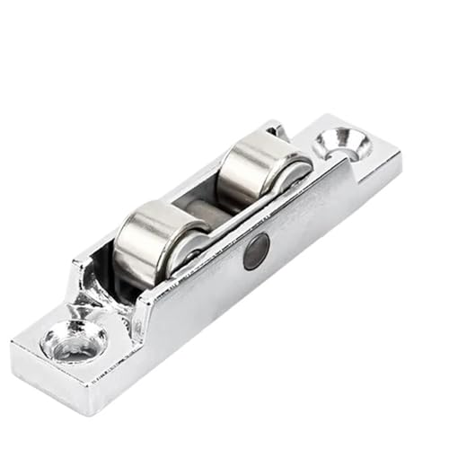 Poulie de fenêtre à double roue réglable en zinc pour rail coulissant