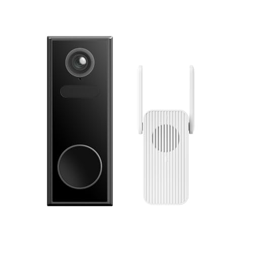 Image of Luna Video Doorbell Camera, 4MP 180 Wide View, Dual-Band WiFi & Chime | Head-to-Toe Coverage & Wider Porch Coverage, Wireless Battery Powered or Hardwired, Two-Way Audio, IP67 Waterproof