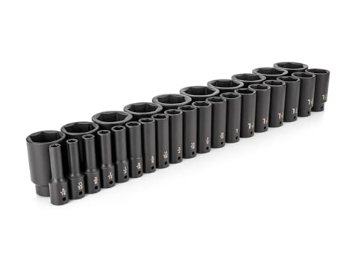 Image of TEKTON 1 /2 Inch Drive Impact Socket Set, 29-Piece | SID92007
