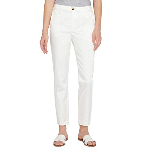 Nautica Women's Full Length Straight Leg Classic Stretch Twill Trouser, Costco,10/30