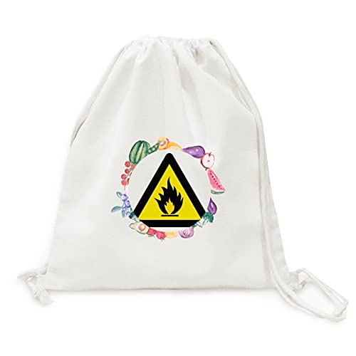 Sac en tissu pliable triangle du feu pour vos fruits et légumes du marché