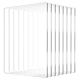 8 Packs Standard Cutting Pads Clear Acrylic Die Cutting Plates, Transparency Cutting Pads for Embossing Crafting, Standard Cutting Pads for Die Cutting Machine(8.7x6.1inches)