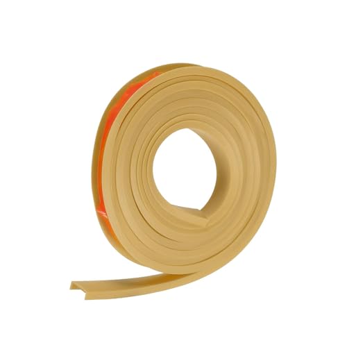 Image of uxcell U Shape Furniture Edge Banding, 2M Self Adhesive Flexible Edging Trim, 5x12mm TPE Edge Guards for Cabinets Furniture Repair Restoration, Beige