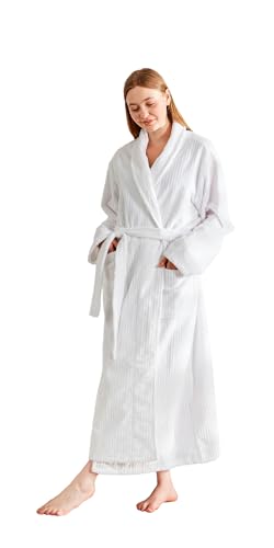 Women’s Plush Soft Fleece Robe – Fluffy Warm Jacquard Bathrobe, Cozy Loungewear for Spa, Sleep, and Relaxation2