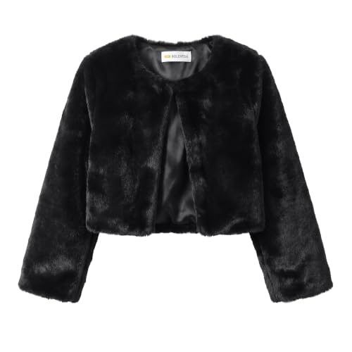 Image of BOLEROSE Girls Faux Fur Bolero Jacket