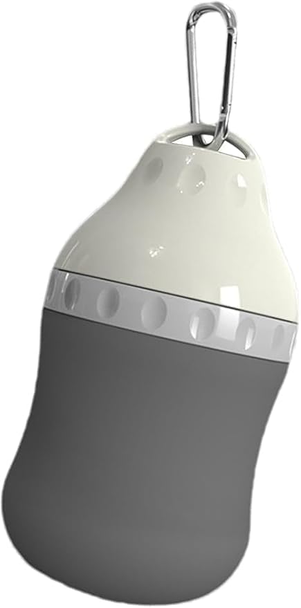 Image of Cawypety Dog Water Bottle for On The Go - Portable Pet Water Bottle for Dog Cat Outdoor Walking Hiking Travel (Grey., 400ml)