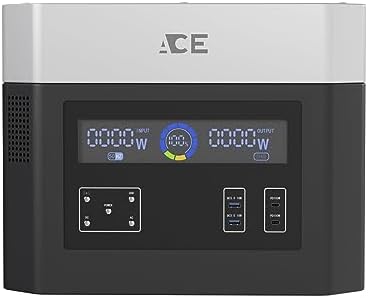 ACE ACENRGSTOREX Portable Power Station 2016Wh丨2000W Home Backup Lithium Battery, Quiet and Efficient Solar Emergency Powered Generator,Lifepo4 Outdoor Power Supply for Travel, Camping and Home