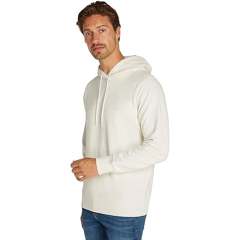 Calvin Klein Jeans CK Badge Hoodie, Ivory, 3XL Cover