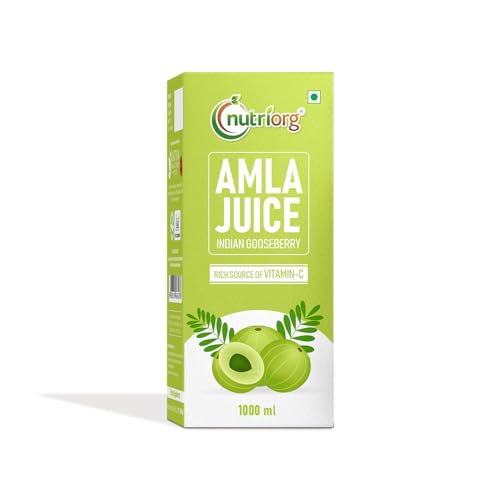 Nutriorg Amla Juice 1000 ml | Organic Farm Produce| Vitamin C Rich | Detox