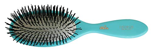 Isinis Hair Brush # 440 No Ball Tip (8.8in Medium, Light Blue/Turquoise)