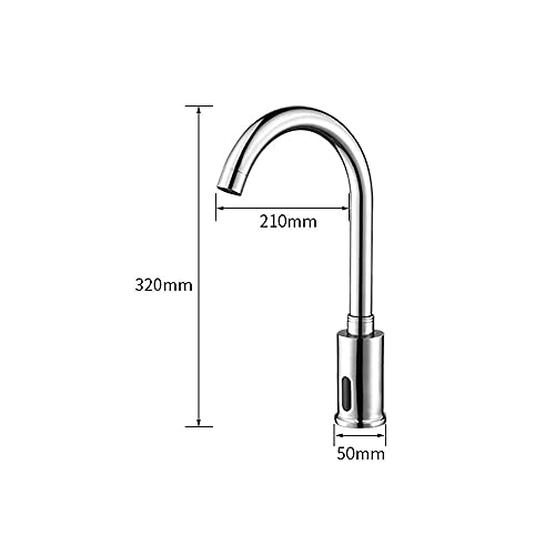 Grifo inteligente de cobre con sensor infrarrojo sin contacto y caja de control 4