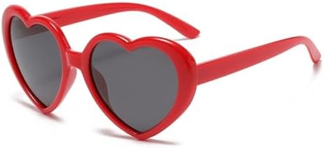 Polarized Heart Shaped Sunglasses Oversized Vintage Fashion Love Eyeglasses Party Shopping Favors