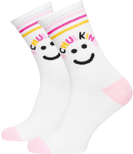 TODO Schulkind Socken Mädchen und Jungen Schulanfang Geschenk Einschulung Socken Schulkind 28-32 Rosa Schultüte Sportunterricht (BA-R 28-32)