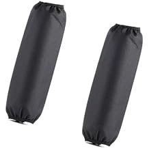 2 PCS Rear Shock Absorber Suspension Protective Cover, 350mm Nylon Shock Absorber Protective Cover, Waterproof Suspension Protector Cloth, Universal for Motorcycle ATV Quad Scooter Black