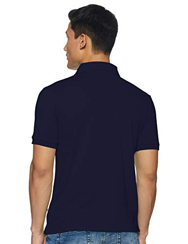 Image of Rupa Bumchums Men Super Combed Cotton Solid Half Sleeve Club Collar Polo Regular Fit T-Shirt with Chest Pocket