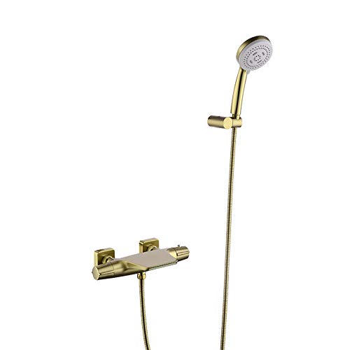 Robinet de baignoire thermostatique cascade laiton pour douche familiale - 2