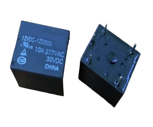 Relé JH3001 12VDC-1ZS de 5 pines para automatización electrónica y control industrial de 10A