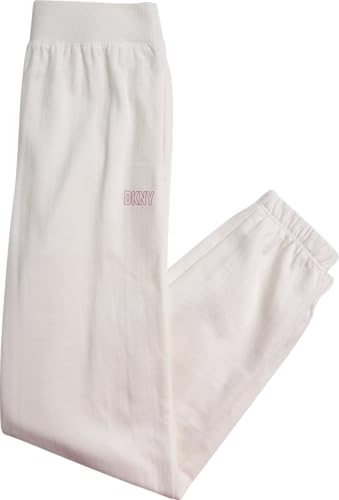 Image of DKNY Girls Sweatpants Set - 2 Piece Active Fleece Girls Sweatshirt and Jogger Youth Kids Sweatpants Matching Set (4-16)