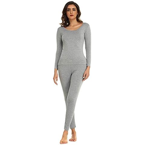 Mcilia Women's Ultrathin Modal Thermal Set Cover