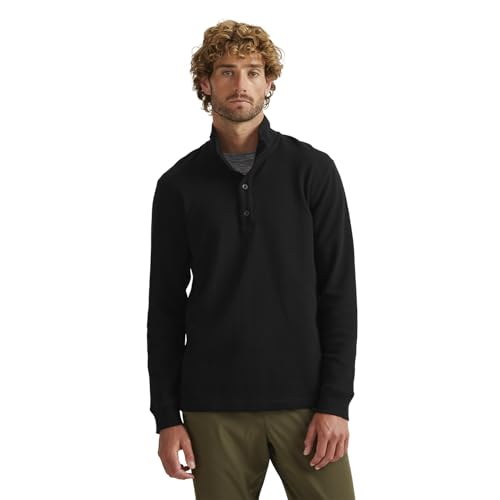 Eddie Bauer Thermal Pullover Mockneck Black at Amazon Men's