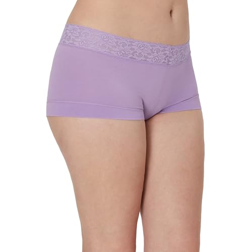 Image of Maidenform Women's Boy Shorts Underwear Pack, Stretch Cotton Boyshort Panties, Underwear for Women, 3-pack