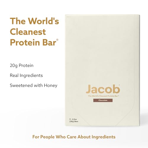Jacob Bar, Protein Bars, Chocolate (9 Bars Total) - 20g Grass-Fed Protein, No Seed Oils, Nothing Artificial - Image 3
