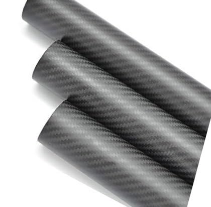 3K Carbon Fiber Tubes 42x40x500mm 2pcs Twin Pack - Matte Finish Thick-Wall Tubing for Heavy Machinery Shafts/Automotive Roll Cages & Drone Landing Gear