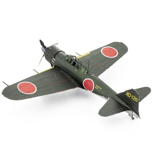 Maquette Métal 3D Zero Fighter Fascinations Metal Earth Assemblage Facile sans Colle
