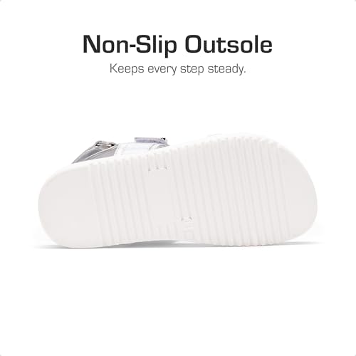 DREAM PAIRS Girls Sandals Casual Open Toe Two Adjustable Strapped Sandals with Hook and Loop for Little Kid/Big Kid4