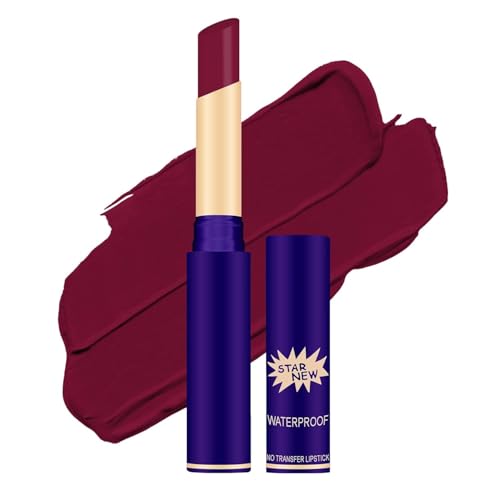 Matte Lipstick for Women – Shade 50 Rich Maroon | Long Lasting, Waterproof & Smudge-Proof | Highly Pigmented with Smooth Application