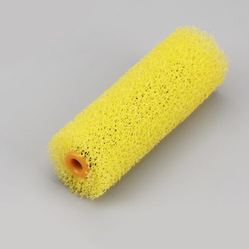 JNAWA 4 Pieces Paint Roller Cover Big Texture Sponge Brush Resilient Sponge Brush for Household Wall Painting Treatment