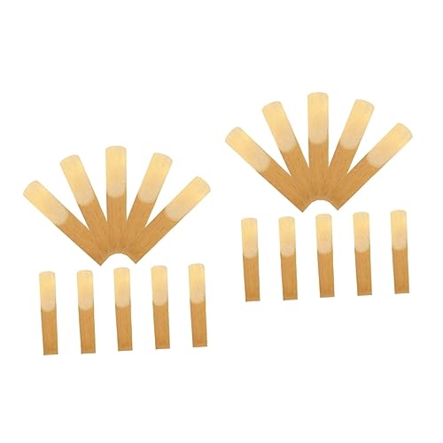 Vaguelly 20 個 ベース クラリネット 木管楽器 リード クラリネット マウスピース リード クラリネット リード パーツ クラリネット リード 演奏用 リズム クラリネット リード 2