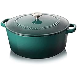 Cazuelas Cuisinart Cuisinart Cazuela de hierro fundido, 7 litros, degradado verde azulado