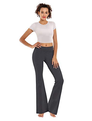 Image of BUBBLELIME 29 inch /31 inch /33 inch /35 inch /37 inch 3 Styles Women's High Waist Bootcut Yoga Pants Basic /Side Pockets Tummy Control Workout Flared