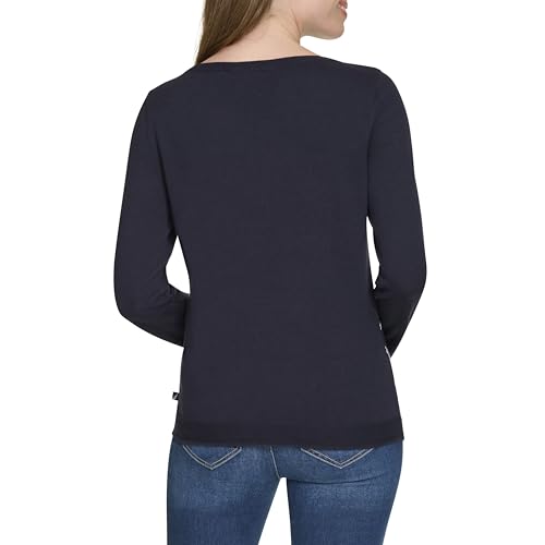 Image of Nautica Women's Boatneck Pullover Intarsia Long Sleeve