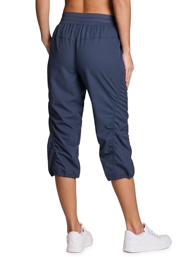 Image of RBX Active Capri Pants for Women Joggers Stretch Lightweight Women's Casual Pant Capri with Drawstring