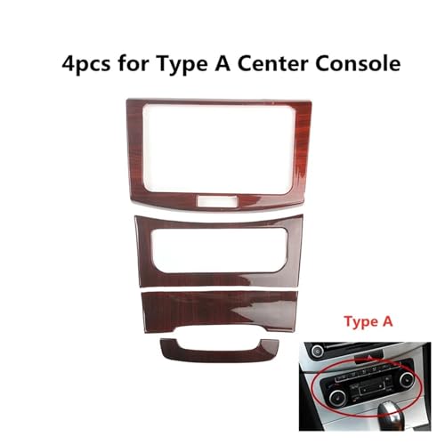 Autocollant console centrale pour VW CC 2012-2018 effet bois marron chic