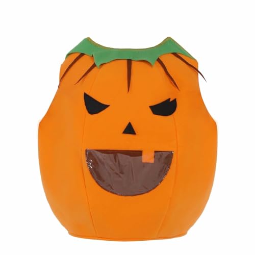 Disfraz Halloween Niños Calabaza con Caramelos. Traje De Cosplay para Jardín De Infancia Y Actuaciones. Ropa Fiesta para Niños 3 A 10 Años. Vestuario Infantil Halloween. Disfraz Dulce
