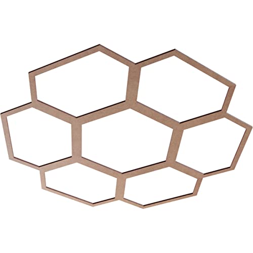 Image of Ekena Millwork 36 inchOD x 12 5 /8 inchID x 3 /8 inchT Florin Wood Fretwork Pierced Ceiling Medallion, Wood (Paint Grade)