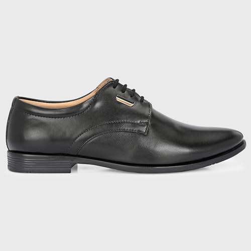 Image of Centrino Men's Formal Shoe | Stylish with Soft Cushioned Insole | Sleek Lace-Up Design for Formal Look | Durable with Anti-Skid Sole | Ideal for Office Wear 9429