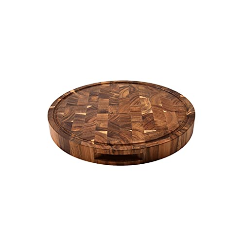 Tabla de cortar de madera de acacia para carne, tabla de cortar de madera gruesa para cocina