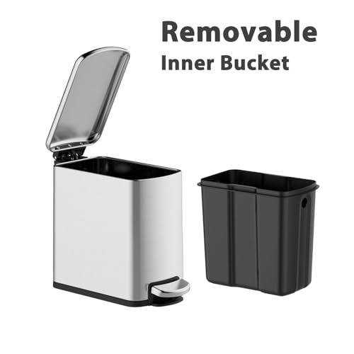 Set de Canecas de Basura Slim Acero Inoxidable 9.5 gal miniatura 6