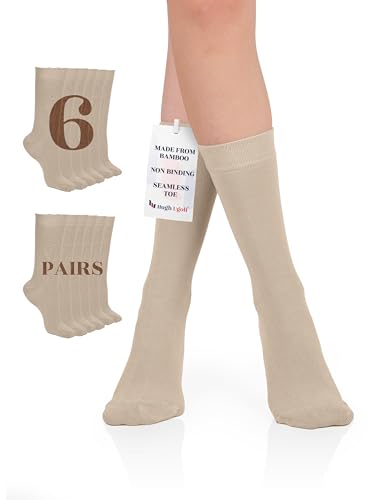 Hugh Ugoli Women's Rayon Dress Socks, Soft & Breathable