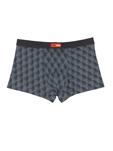emilio adani Herren Herren Boxershorts Gemustert, Saphirblau, 37350, Saphirblau in Größe L